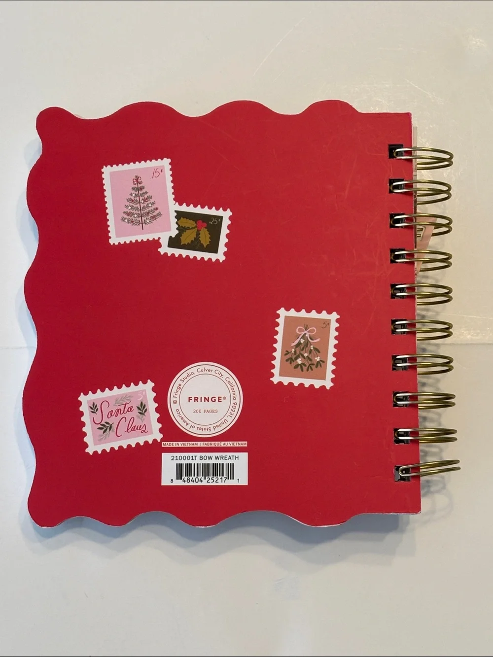 Fringe Festive Wreath Spiral Notebook and Pen Set
